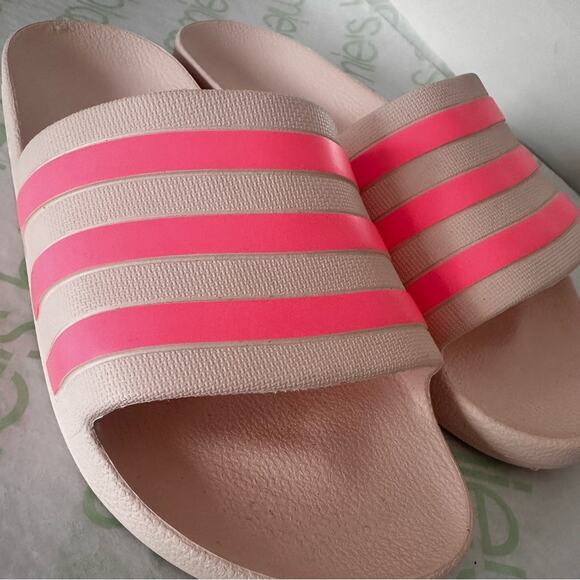 adidas ADILETTE AQUA WONQUA/BEAMPK/WONQUA Sz7 slides - Picture 7 of 13